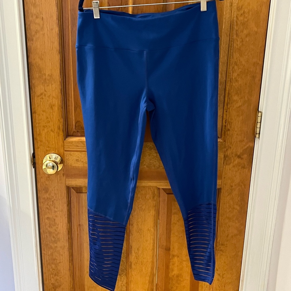 Peach blue leggings XL